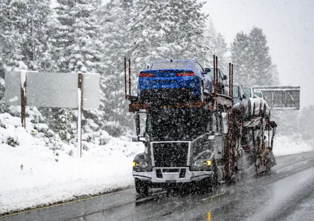 Cars on a car Hauler