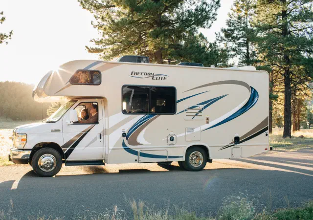 RV on the road