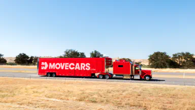 Cars on a car Hauler